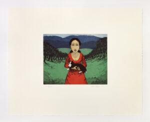 Johannes Hüppi, Frau mit Hund I