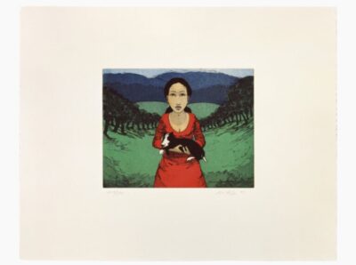 Johannes Hüppi, Frau mit Hund I, 2004